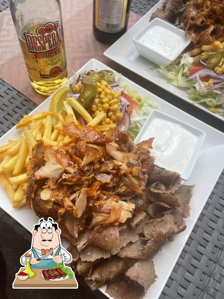 Döner mit Pommes zum Mitnehmen